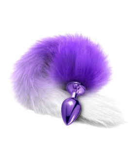 Plug Anal Queue Renard Violet Pointe Blanche
