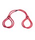 Menottes BDSM Coton Rouge