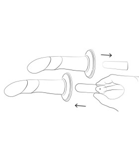 Gode Ceinture Piccolo Pegging 14x2,9cm Romp