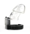 Cage de Chasteté Plastique Ajustable Transparent