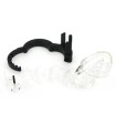 Cage de Chasteté Plastique Ajustable Transparent