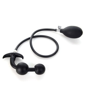 Plug Anal Gonflable Double Boule 10cm Plug Anal Gonflable Double Boule 10cm