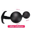 Plug Anal Gonflable Double Boule 10cm Plug Anal Gonflable Double Boule 10cm