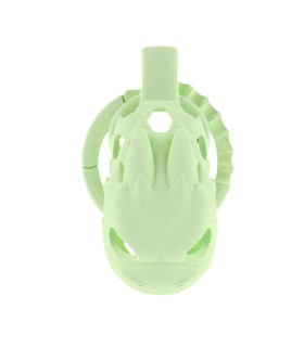 Cage de Chasteté Résine Dragon Vert
