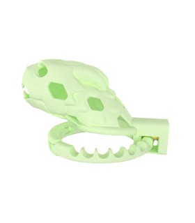 Cage de Chasteté Résine Dragon Vert