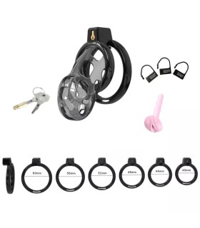 Cage de Chasteté Souple Cobra Noir