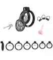 Cage de Chasteté Souple Cobra Noir