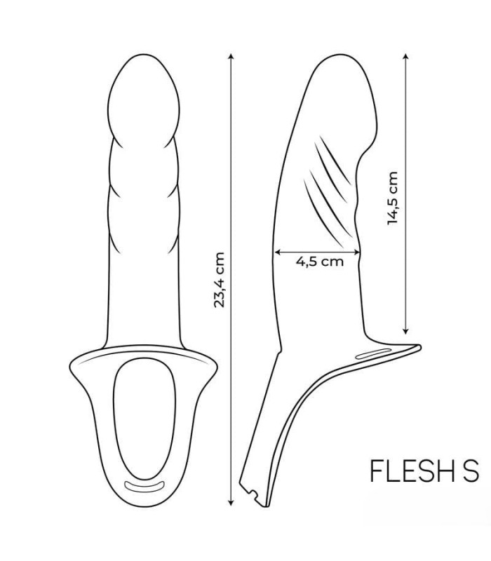 Gode Ceinture Creux Kevin 14.5x4.5cm