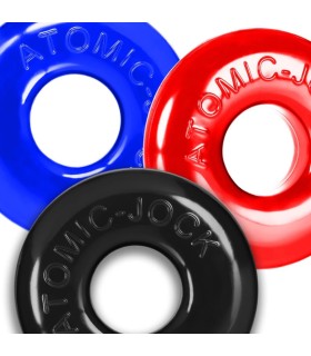 Lot 3 Cockrings Ringer Max Multicouleur Lot 3 Cockrings Ringer Max Multicouleur