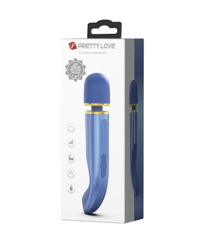 Masturbateur Homme Wand Bleu 24cm