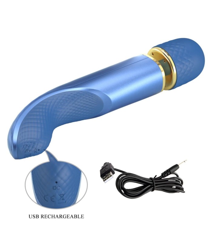 Masturbateur Homme Wand Bleu 24cm