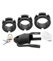 Cage Pénis homme gay Silicone Noir