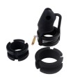 Cage Pénis homme gay Silicone Noir