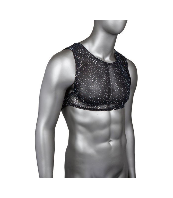 Crop Top Transparent à Strass Radiance Calexotics