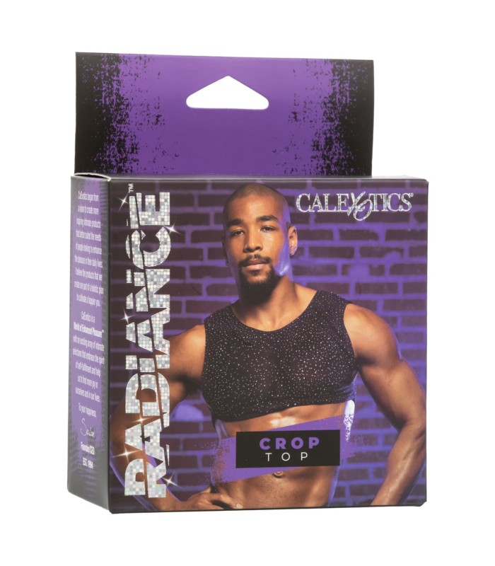 Crop Top Transparent à Strass Radiance Calexotics