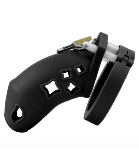 Cage de Chasteté Silicone Petite Etoile noir