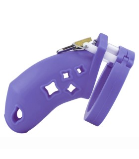 Cage de Chasteté Silicone Petite Etoile violet