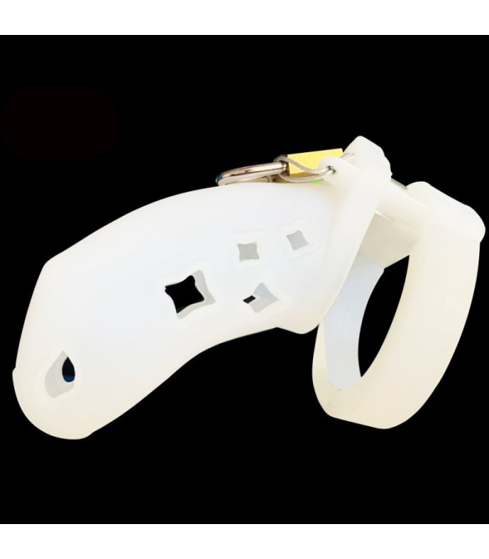 Cage de Chasteté Silicone Petite Etoile blanche