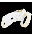 Cage de Chasteté Silicone Petite Etoile blanche