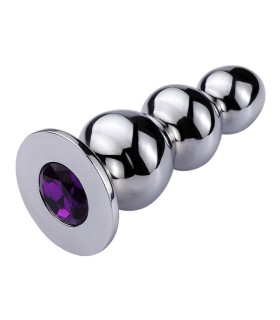Plug Anal Métal XXL Bijou Violet