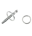 Plug Pénis Percé avec Anneau Gland 10mm