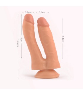 Gode Double Mr Rude Débutant Marron