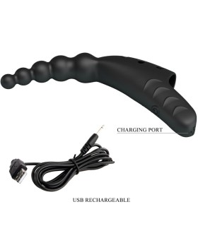 Gaine de Doigt Vibrante Chapelet Anal Jordin