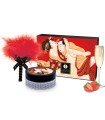 Kit de Poudre de Massage Comestible Fraise