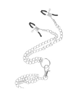 Cockring Métal Triple Anneau avec Pinces Tétons