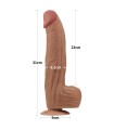 Gode XL Marron avec Veines 31x6,2cm Gode XL Marron avec Veines 31x6,2cm
