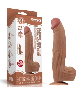 Gode XL Marron avec Veines 31x6,2cm