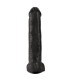 Gode XL Noir Avec Testicules Noir