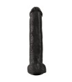 Gode XL Noir Avec Testicules Noir