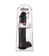 Gode XL Noir gay Testicules Noir