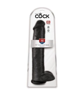 Gode XL Noir gay Testicules Noir
