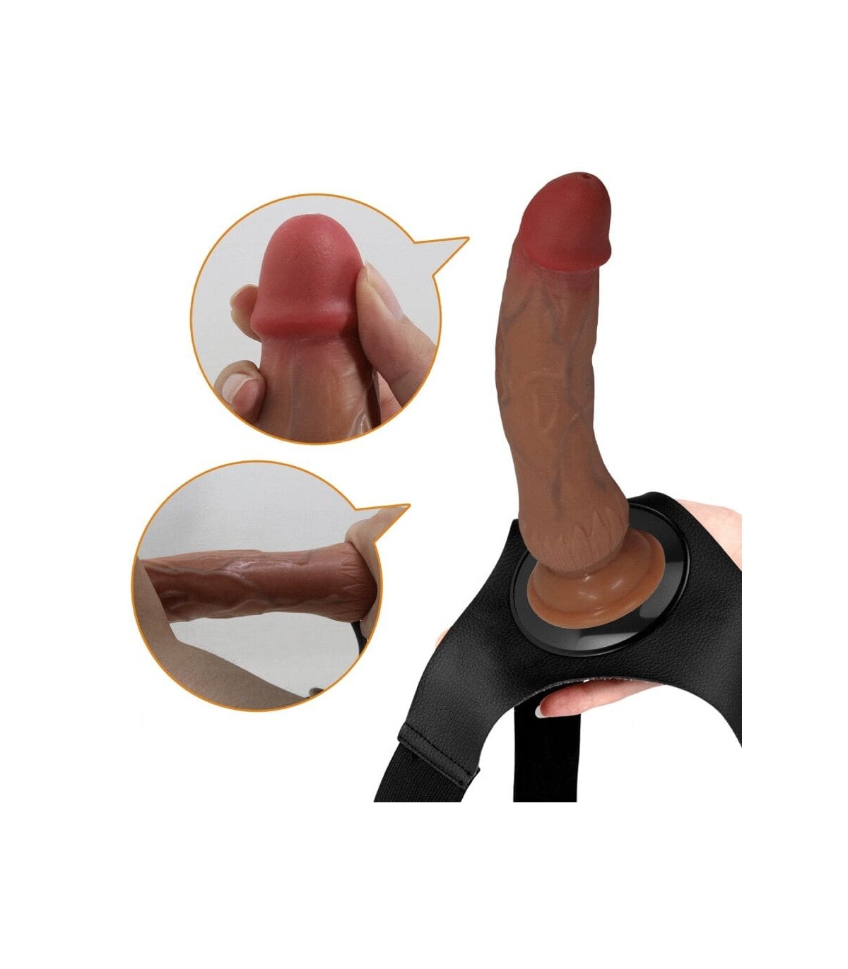 Gode Ceinture Ejaculateur Kyton 19x4cm