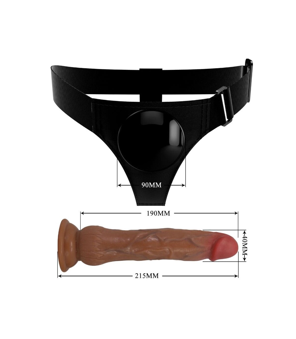 Gode Ceinture Ejaculateur Kyton 19x4cm