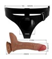 Gode Ceinture avec Dildo Vibrant et Ejaculateur Oher