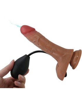 Gode Ceinture Dildo Vibrant et Ejaculateur