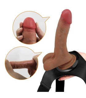 Gode Ceinture Dildo Vibrant et Ejaculateur