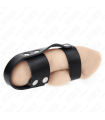 Cage à Pénis Cuir Noir Kink