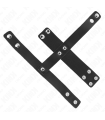 Cage à Pénis Cuir avec Séparateur de Testicules