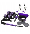 Coffret Secret Bondage Violet et Noir 8 Pièces