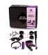 Coffret Secret Bondage Violet et Noir 8 Pièces