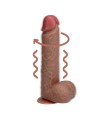 Gode Réaliste à Vibrations avec Rotation 20x4,4 cm