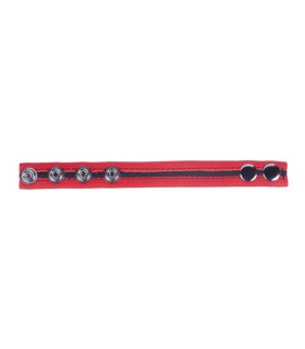 Cockring Cuir Rouge