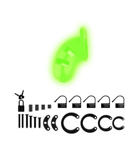 Cage de Chasteté Silicone Phosphorescente pour homme