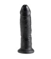 Gode Réaliste Noir Ventouse droit