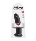 Gode Réaliste Noir Ventouse 9"