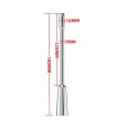 Tige à Urètre Vibrante acier inxydable